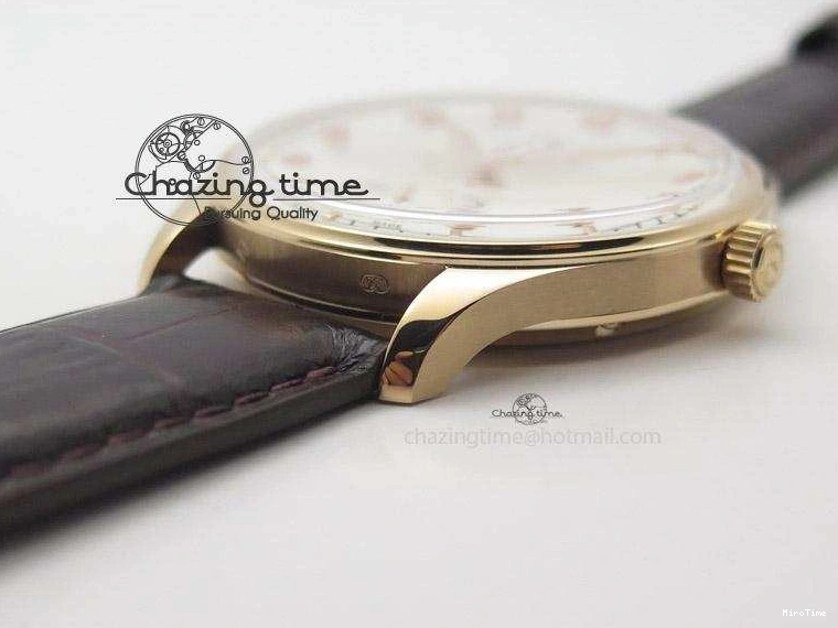 MIROTIME 0325 Compact Portuguese IW545409 RG ZF 1:1 Best Edition White Dial On Brown Leather Strap A 7336